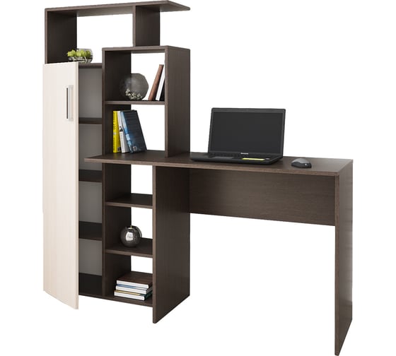 Изображение товара Стол компьютерный Арника Квартет-7 венге/дуб молочный 00-00023514