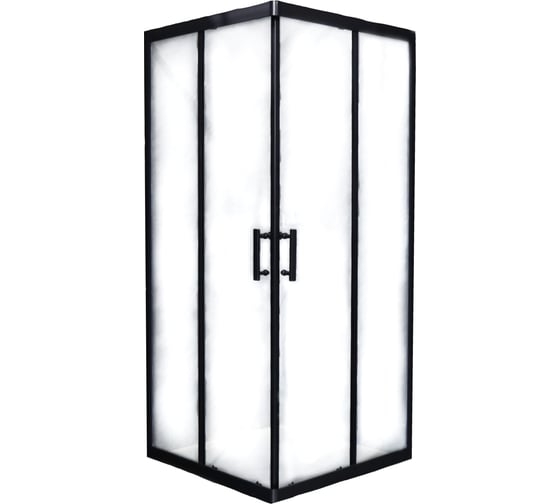 Изображение товара Душевое ограждение без поддона GROSSBERG 90х90 квадрат черный GS7530