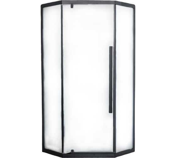 Изображение товара Душевое ограждение без поддона GROSSBERG 90х90 пятиугольник, черный GS7510