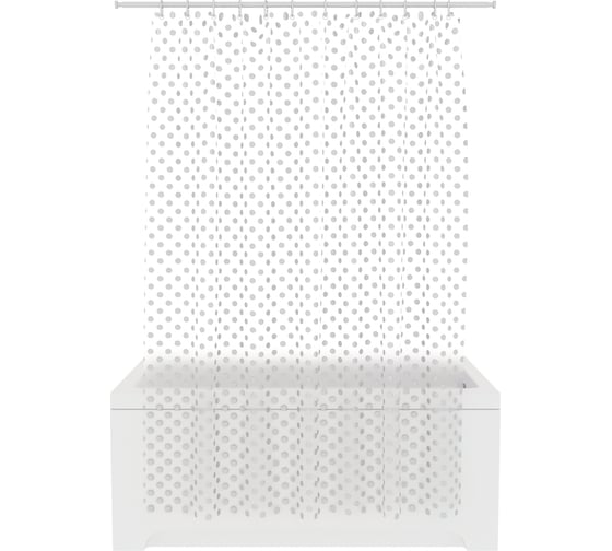 Изображение товара Шторка для ванной комнаты Fora PEVA "HAPPY BUBBLE" 200x180 FOR-PV10