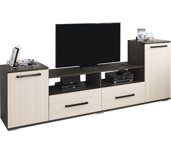 Изображение товара Тумба под ТВ Арника Парус 2 венге/дуб молочный 00-00004008