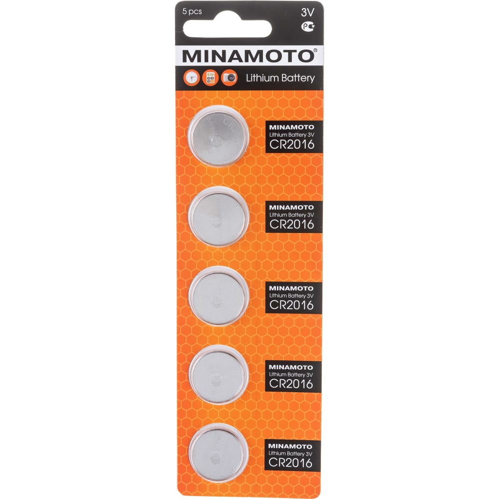 Батарейка MINAMOTO батарейка cr2016 duracell dr cr2016 5bl eu 5 штук
