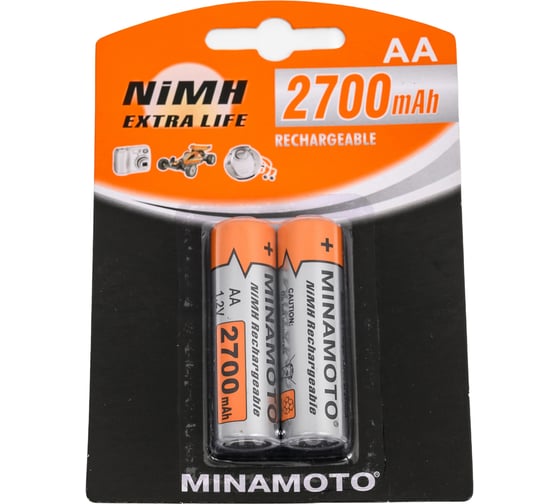 Изображение товара Аккумулятор Minamoto AA, 2700mAh, 2 Card 3123
