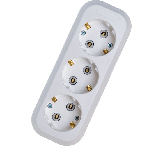 Изображение товара Колодка для удлинителя IONICH 3 гнезда с/з 1521