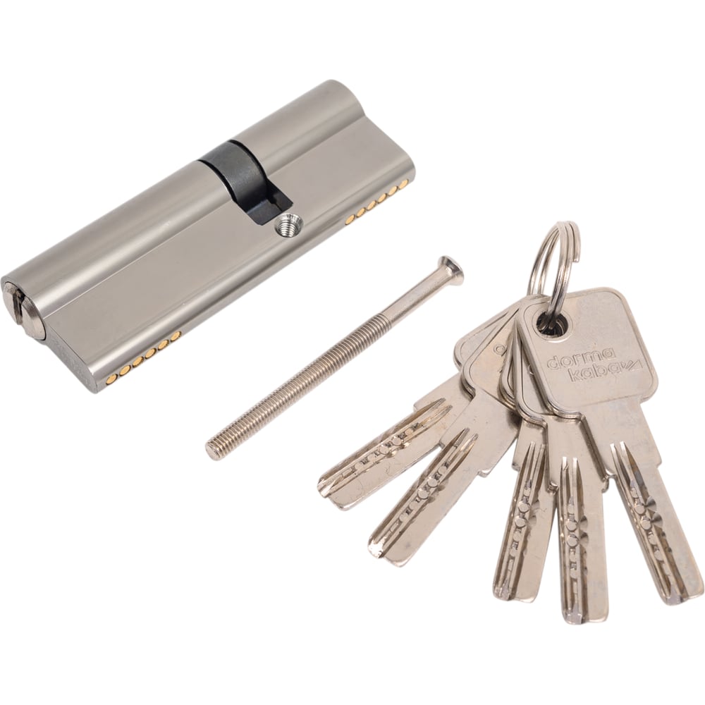 Изображение товара Евроцилиндр Dormakaba CBR-1 90 никель 35/55 мм надежный механизм с высокой взломостойкостью