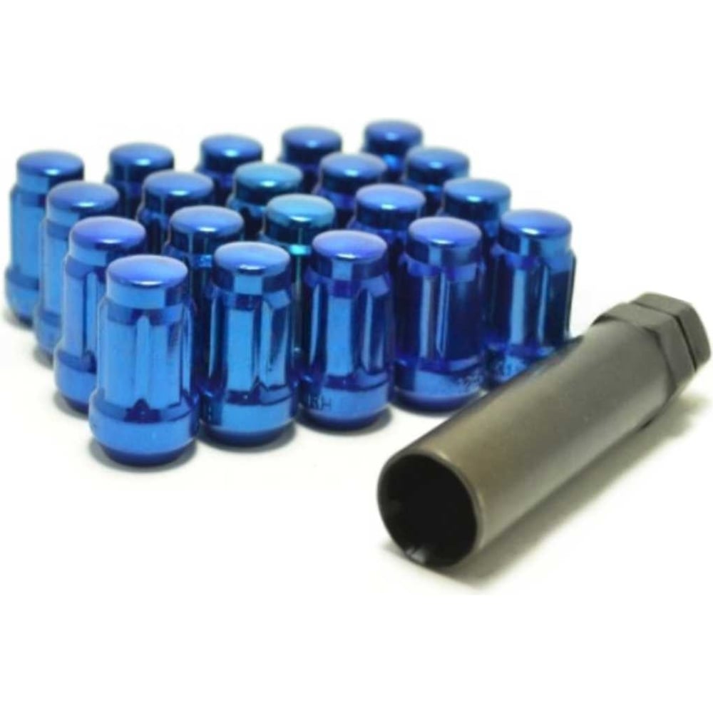 Изображение товара Комплект гаек М12x1.25 Синий 20 шт, ключ 6-шлицевой STARLEKS KK911144SD/BL