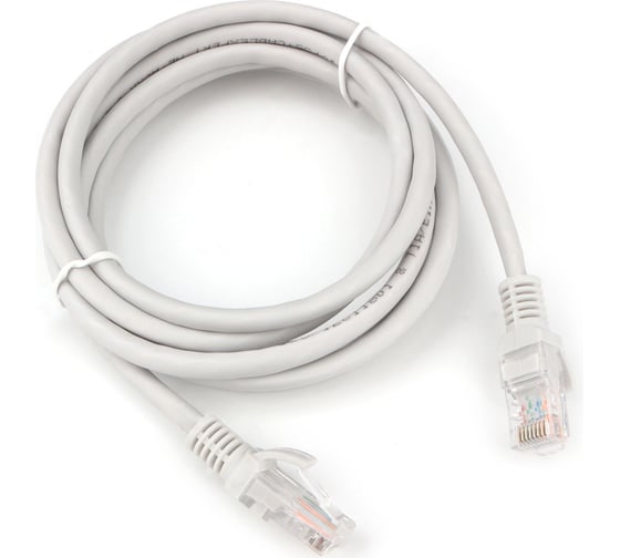 Изображение товара Патч-корд Cablexpert LSZH UTP кат.5e, 2м, литой, многожильный (серый), PP31-2M