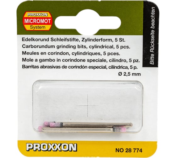 Изображение товара Насадки шлифовальные (5 шт; 2.35х2.5 мм) Proxxon PR- 28774