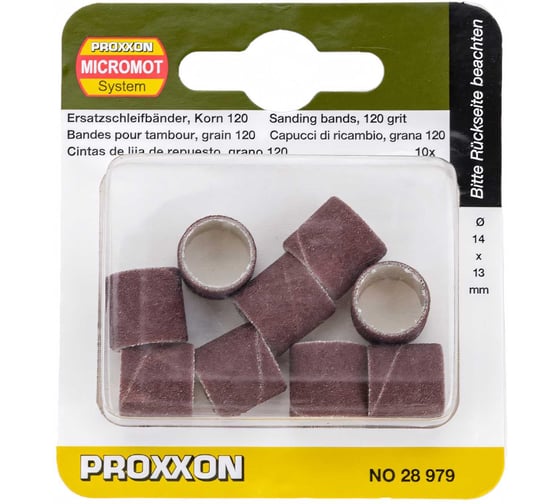 Изображение товара Цилиндр шлифовальный (10 шт; 13х14 мм; К120) Proxxon PR- 28979