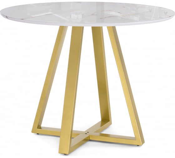 Изображение товара Стол стеклянный Woodville Норфолк 100 золото 588042