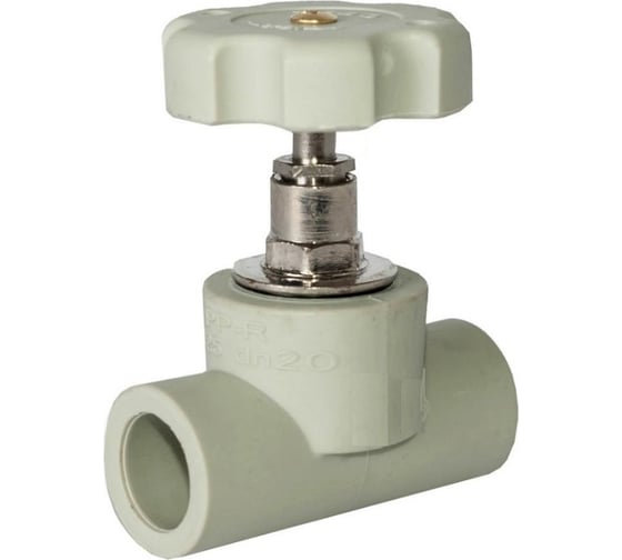 Изображение товара Вентиль TEBO PPR 25 мм серый 031060303