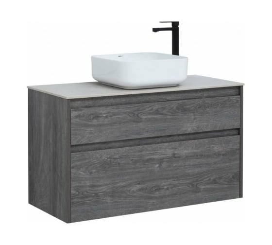 Изображение товара Тумба Aquanet Nova Lite 100 2 ящика, цвет дуб рошелье 00242582