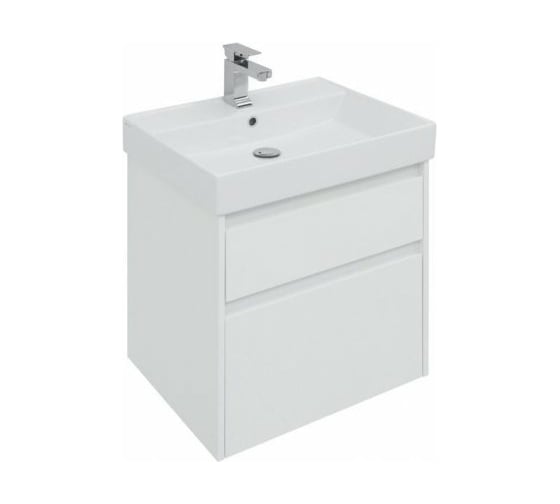 Изображение товара Тумба Aquanet Nova Lite 60 2 ящика, цвет белый глянец 00242575