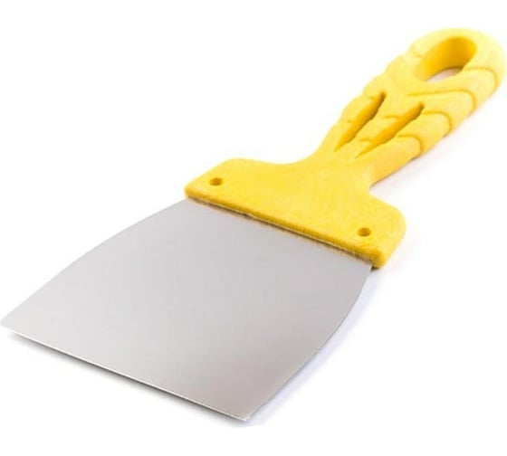Изображение товара Гладкий шпатель из нержавеющей стали 60мм Jettools желтый Шн/желт-60