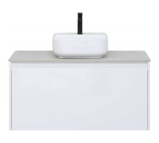 Изображение товара Тумба Aquanet Nova Lite 100 1+1 ящик, цвет белый глянец 00242580