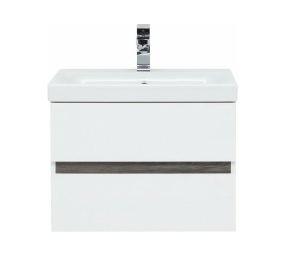 Изображение товара Тумба Aquanet Беркли 60 белый глянец/дуб рошелье 00254289