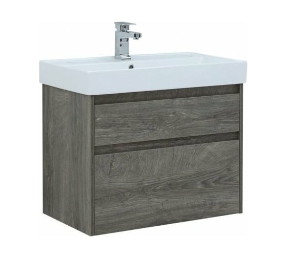 Изображение товара Тумба Aquanet Nova Lite 75 2 ящика, цвет дуб рошелье 00242273