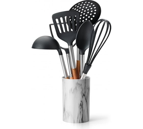 Изображение товара Набор кухонных принадлежностей 6 пр в подставке APOLLO "Cucina" CCN-06