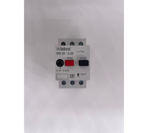 Изображение товара Автомат защиты двигателя iskra MS25-0,25 УТ-00025320