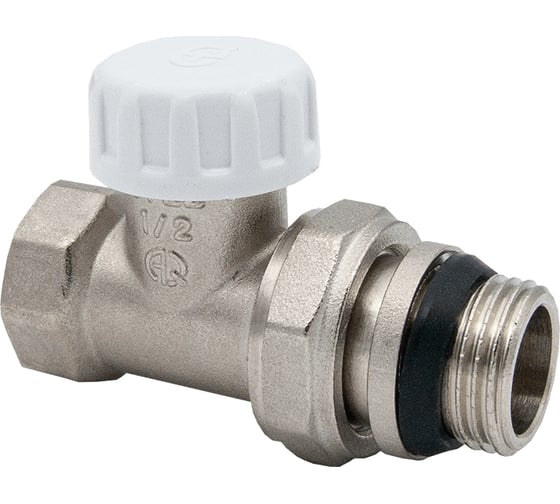 Изображение товара Настроечный клапан AQUALINK  для радиатора с уплотнением прямой вн-нар 1/2" 02677