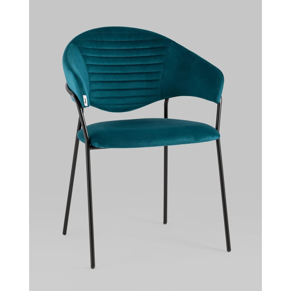 Изображение товара Стул для кухни обеденный Стул Груп Алексис велюр сине-зеленый AV 445-Ciz-08