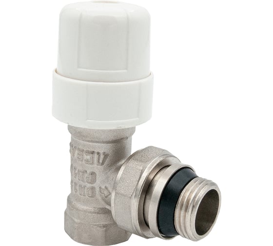 Изображение товара Термостатический клапан AQUALINK  для радиатора с уплотнением угловой вн-нар 1/2" 02623