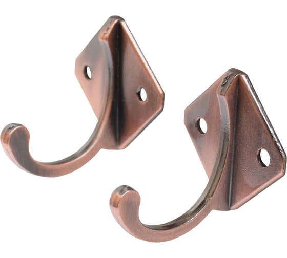 Изображение товара Крючок-вешалка Стандарт 1011 AC ст. медь, европакет, 2 шт. 15795