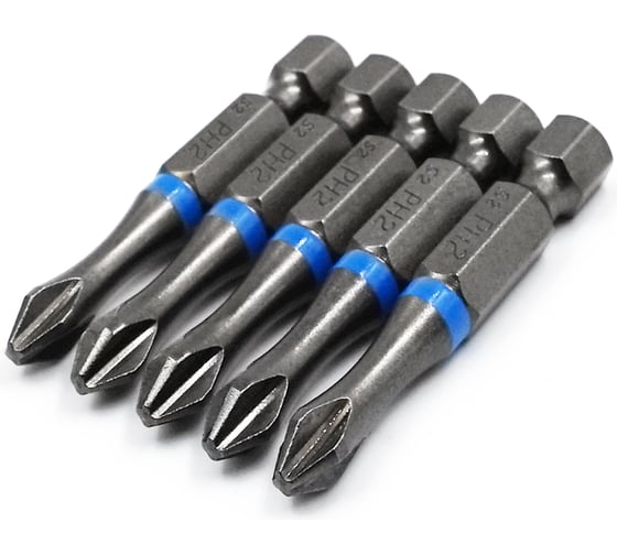 Изображение товара Бита торсионная КF 9990 PH2, 50 мм, намагниченная, 5 шт KREPFIELD 9990БИТАELNARPH2х50-5