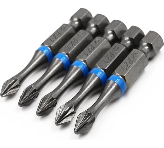 Изображение товара Бита торсионная КF 9990 PZ1, 50 мм, намагниченная, 5 шт KREPFIELD 9990БИТАELNARPZ1х50-5