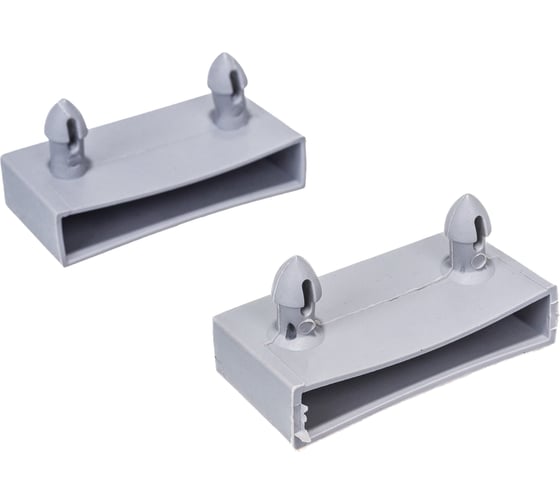 Изображение товара Комплект накладных латодержателей LIK для ламели 53мм, серый, 10шт. LIК002-4001