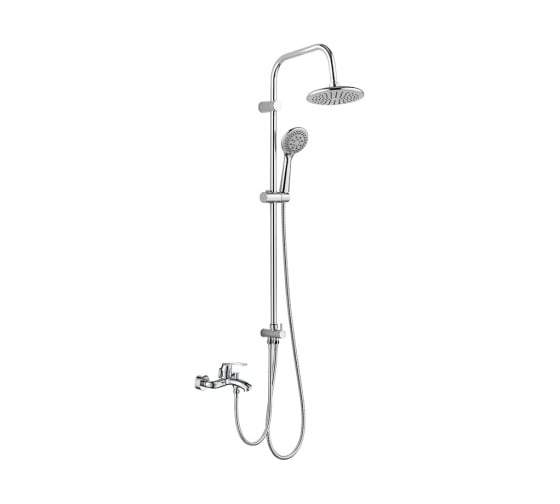 Изображение товара Душевая система Orange Alfi в комплекте с однозахватным смесителем для ванны, с изливом M18-933cr