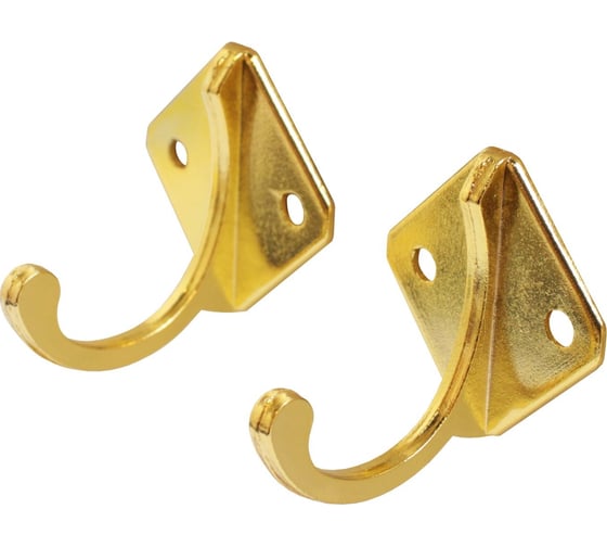 Изображение товара Крючок-вешалка Стандарт 1011 GP золото, европакет, 2 шт. 15798
