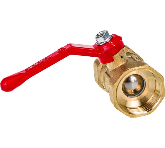 Изображение товара Кран шаровой ГАЛЛОП ПРАКТИК 120 Ду32 Ру16 м/м, латунь, рычаг 103275 107-6095
