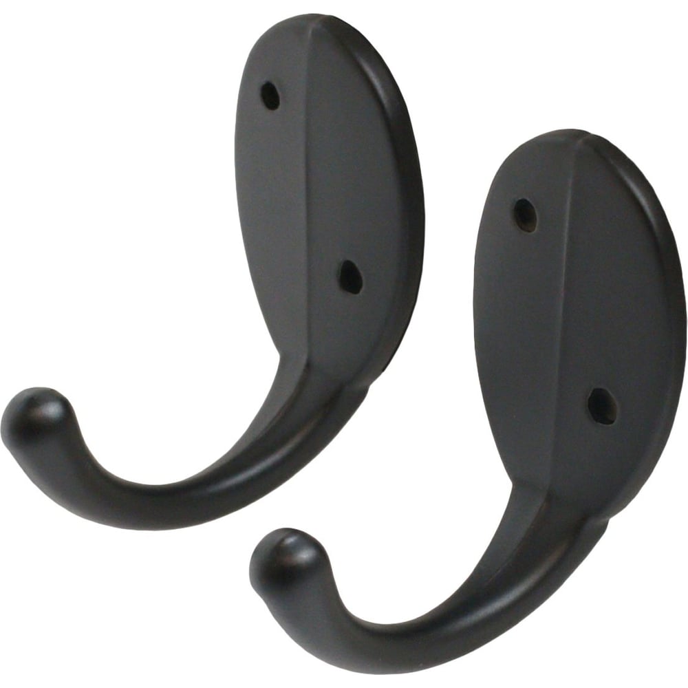 Изображение товара Крючок-вешалка Стандарт 1089 BL матовый черный 2 шт европакет