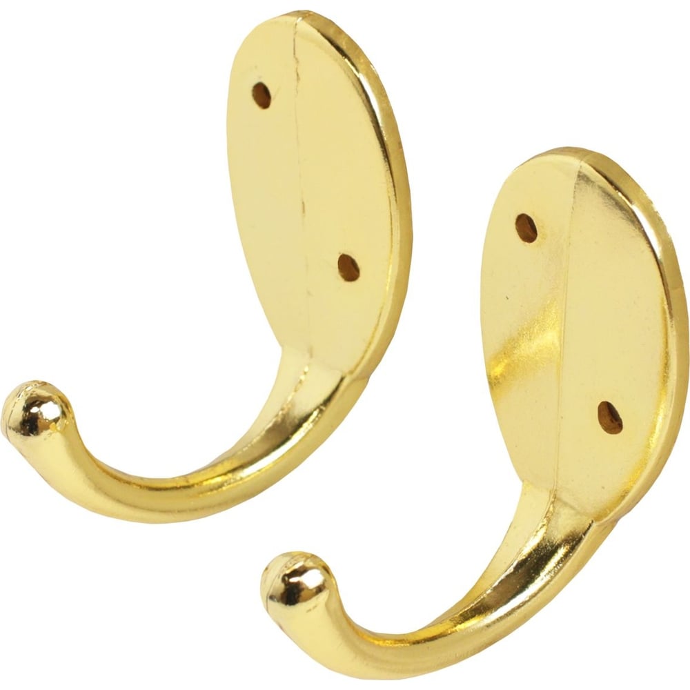 Изображение товара Крючок-вешалка Стандарт 1089 GP золото, 2 шт, европакет