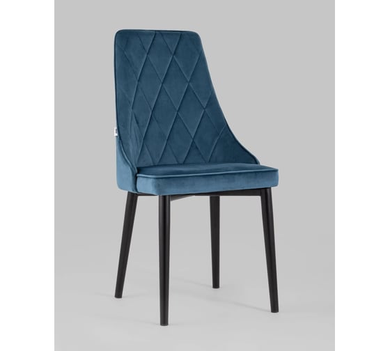 Изображение товара Стул для кухни обеденный Стул Груп Версаль велюр пыльно-синий AV 425-H58-08