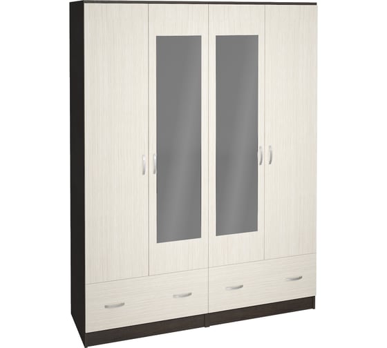 Изображение товара Шкаф для одежды и белья Арника Ронда ШК-4 венге/дуб белфорд 00-00137284