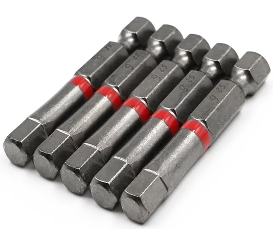 Изображение товара Бита торсионная КF 9990 HEX H6, 50 мм, намагниченная, 5 шт KREPFIELD 9990БИТАELNARHEXH6х50-5