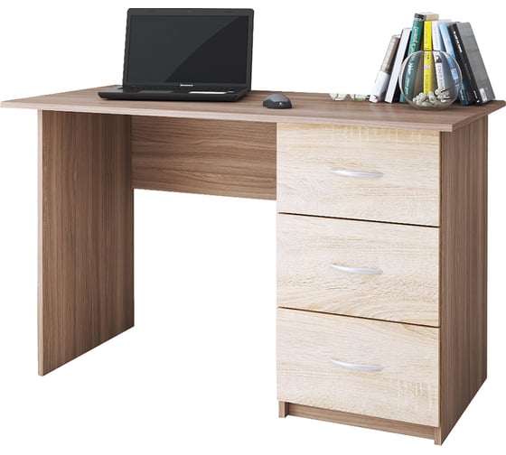 Изображение товара Стол письменный Арника Сити-1, ясень шимо 00-00003643