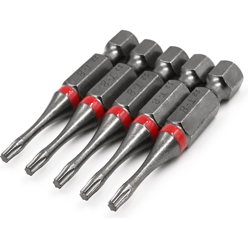 Изображение товара Бита торсионная КF 9990 TORX T8, 50 мм, намагниченная, 5 шт KREPFIELD 9990БИТАELNARTORXT8х50-5