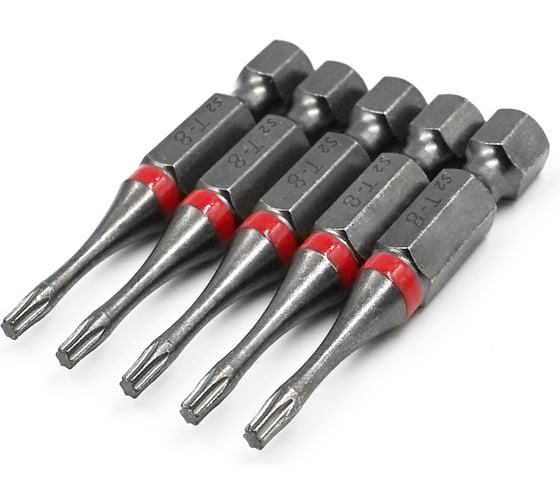 Изображение товара Бита торсионная КF 9990 TORX T8, 50 мм, намагниченная, 5 шт KREPFIELD 9990БИТАELNARTORXT8х50-5