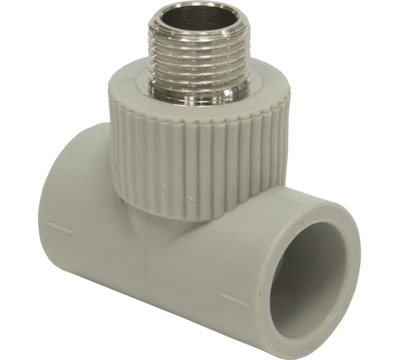 Изображение товара Комбинированный тройник TEBO PPR 32x3/4" НР серый 031040509