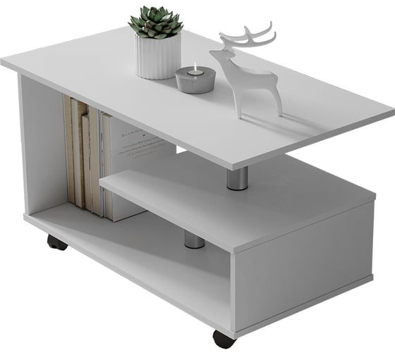 Изображение товара Столик журнальный Арника Консул-5, белый 00-00028784