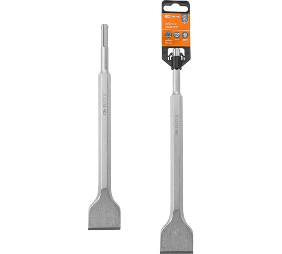 Изображение товара Зубило плоское 40х250 мм, SDS-Plus, пластиковый держатель, 1 шт, "Гранит" TDM ELECTRIC SQ1095-0102
