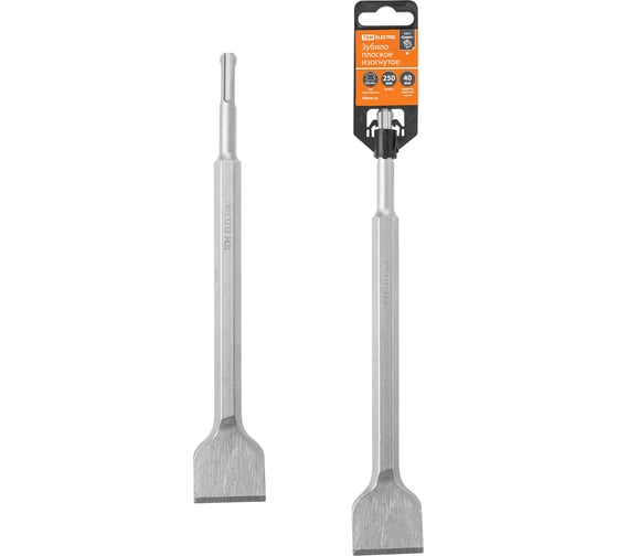 Изображение товара Бур для перфоратора TDM ELECTRIC зубило плоское изогнутое 40×250 мм, SDS-Plus SQ1095-0104