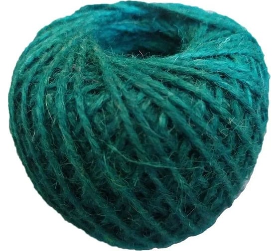 Изображение товара Джутовый шпагат ЭБИС зеленый 1120 Текс 100 м 302