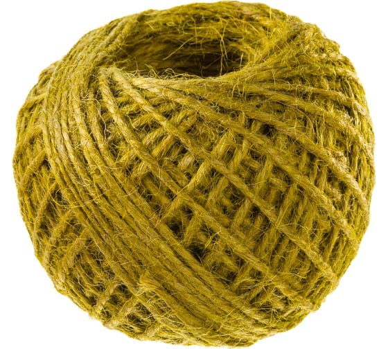 Изображение товара Джутовый шпагат ЭБИС желтый 1120 Текс 100 м 301