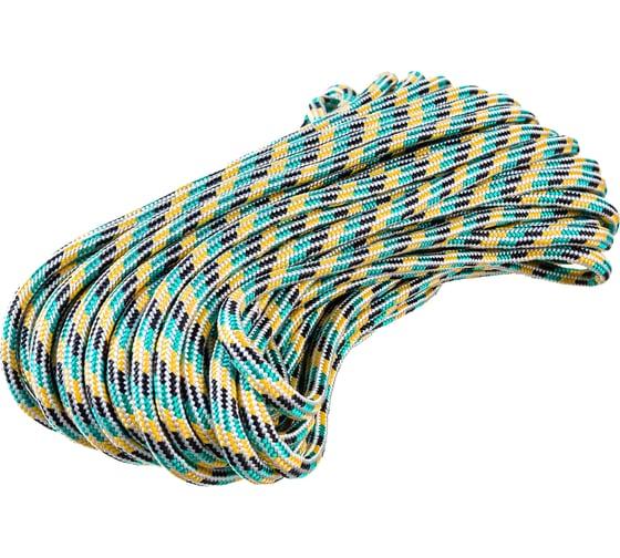 Изображение товара Плетеная веревка ЭБИС п/п 6 мм 20 м цветная 261