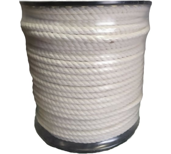 Изображение товара Хлопчатобумажный канат ЭБИС 12 мм 120 м белый 241