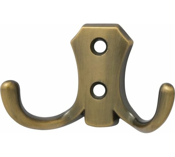 Изображение товара Крючок-вешалка НОРА-М №10 2-х рож. ст.бронза 14316